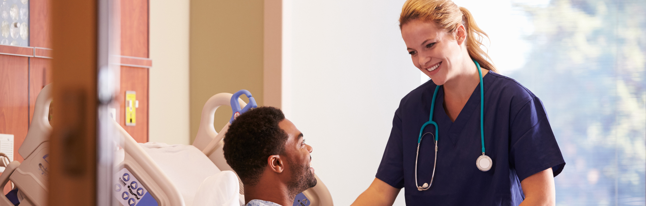 Doctor talking to patient